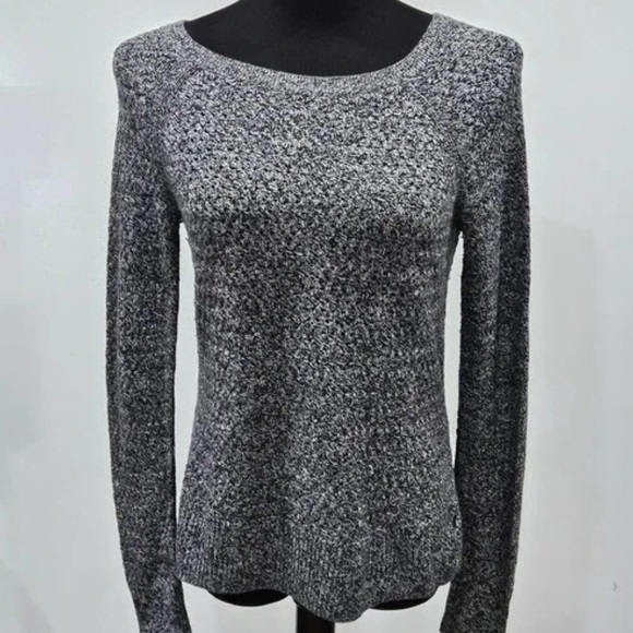American Eagle Outfitters Wool Blend Heathered Zipper Back Sweater Size Medium - Picture 1 of 6